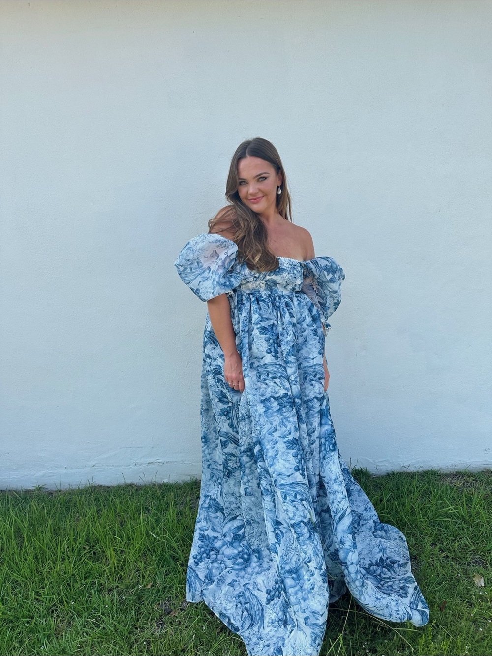 SELKIE Louie Toile Puff Gown